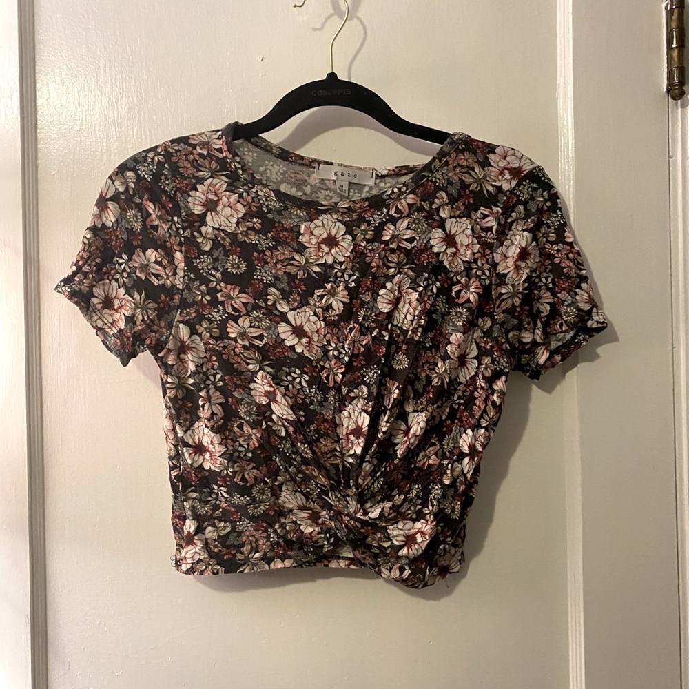Cute Floral Crop Top